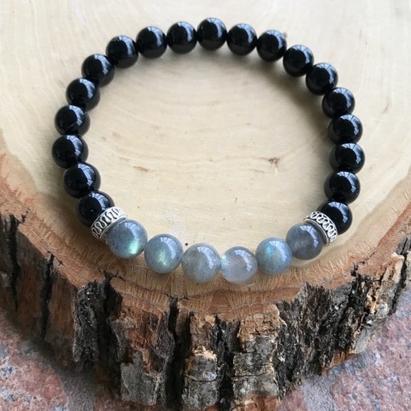 Silverskylight Other - COPY - Men or women labradorite & onyx bracelet